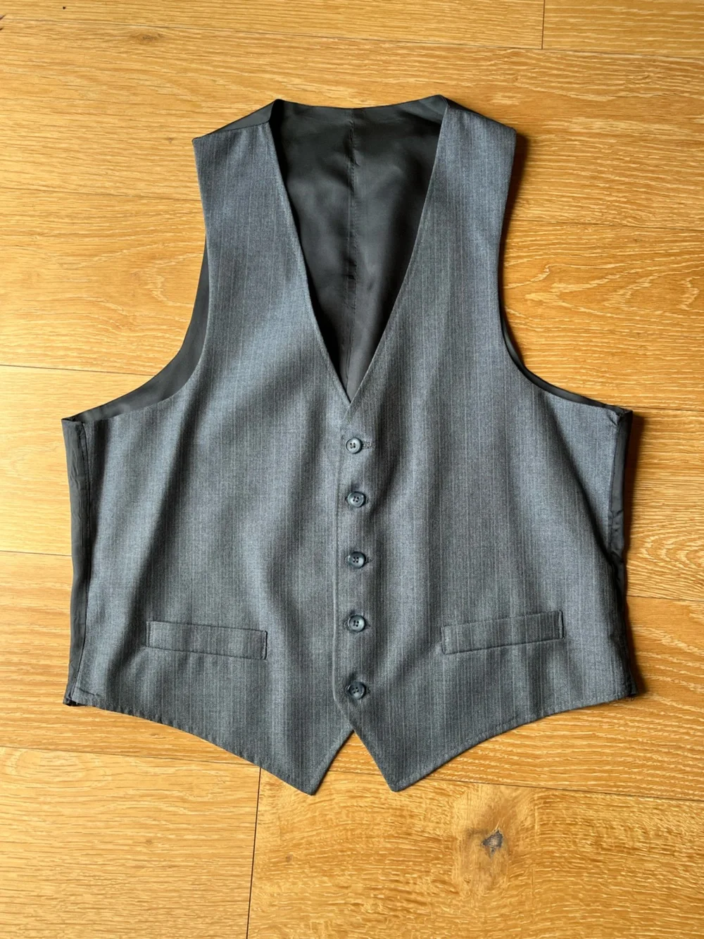 Men's Vintage Western Three-Piece Suit, Blueish-Gray